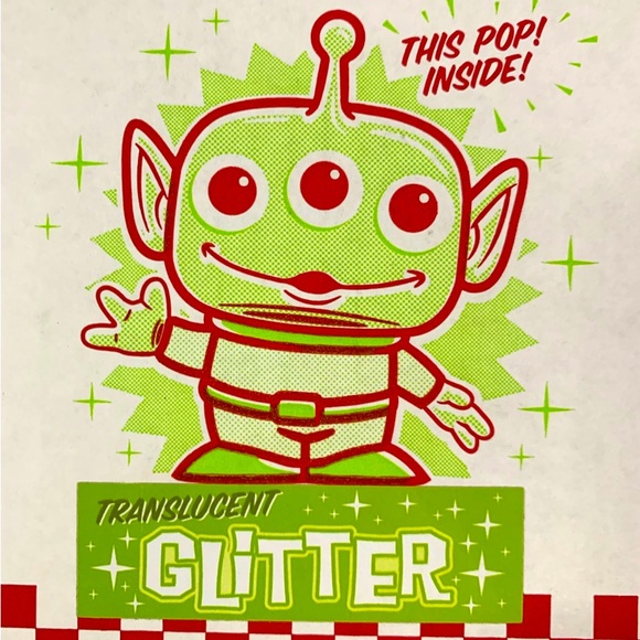 Vaulted Toy Story GlitterTranslucent Alien Funko & Pizza Planet Tee BoxLunch Set - Picture 6 of 11